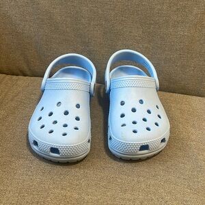 Light blue kids crocs